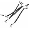 AsrMyjcx Cavo di con Clip Metalliche in Acciaio Inox Cordino Attrezzi da Pesca tile Corda Elastica per Pescatori, Attività All'aperto, 200cm