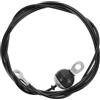 Hemobllo Cavo per Attrezzi Fitness da 5mm in Filo d'Acciaio Nero | Accessorio per Home Gym e Uso Commerciale, Leggero e Portatile, Resistente per Montaggi Fai