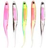 NIYANGLE 5 Pezzi Esca da Pesca Morbida Pesce Arcobaleno 3D, Codice in PVC | Leggera e Portatile, Accessorio per Lenza da Pesca, Uso Artificiali e Attrezzatura da Pesca