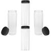 Warmhm 4 Pezzi Tubo Trasparente per Palline da Golf Contenitore Cilindrico | Casa e Auto, Accesso Rapido e Visibilità Chiara, Bordo Liscio, Antirotolamento
