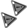 Ciieeo 2 Pezzi Catarifrangente Triangolare per Piastra Riflettente | Adesivo per Guida Notturna, Materiale Riflettente, Migliora la Visibilità, per Sella e Bagagli