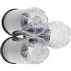 IDEANATEGRATE 3 Pezzi Contenitore per Pall in da Tennis in PVC Trasparente | Barattolo Stabile per Oggetti Sportivi Quotidiani, Design Trasparente, Pratico, per Altre Palline e Ping Pong