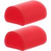 ULTECHNOVO Coprimanubrio in Silicone Rosso per Bici da Corsa e Mountain Bike | Protezione Leva Freno e Comandi, Installazione Semplice, Antigraffio, Comfort Aggiuntivo, per Manubri e Cambio
