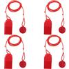 SHINEOFI 4 Pezzi Chiave Magnetica di Sicurezza per Tapis, Arresto Emergenza | Ricambio Compatto in Plastica e Magnete, Uso Domestico o Palestra, Rosso, per Macchina da Corsa