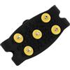 MAGICLULU Rampone da Ghiaccio per Scarpe, 5 Denti, Silicone Nero Antiscivolo | Copertura Leggera e Resistente, Passo Stabile su Fango e Salite, Stile Classico Versatile