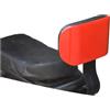 UrbanHui Cuscino per sedile posteriore della bicicletta con schienale a forma di U in pelle PU per bici elettriche (rosso)