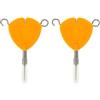 DIYEAH 2 Pezzi Strumento per Nodi da Pesca, Robusto e Pratico, per Canne | Pesca All'aperto, Struttura in ABS e Acciaio Inox, Giallo, per Appassionati e Gare