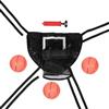 HOMOCONO Canestro da Basket Nero per Trampolino, con Pallone e Pompa | Struttura Stabile, Compatibile, per Famiglie, Uso Interno ed Esterno, Materiali PVC Epe Oxford PE