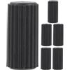 JECOMPRIS Fasce Terminali per Freni Bicicletta 6 Pezzi Nero in Plastica, Coperture Riutilizzabili per Cavi Freno, Accessori per Sedia a Rotelle con Viti Laterali, Resistenti all'Usura