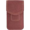 KAJNBN Borsa Protettiva per Telefono, Marsupio Sportivo Outdoor | Colore Caffè, Cuoio Resistente AI Graffi, Gancio Incluso, Facile Pulire e Appendere