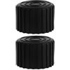 LIGHTAOTAO 2 Pezzi Cappucci per Piedi Attrezzature Fitness 50 in Gomma Nera | Protezione Pavimento, Design Antiscivolo, Durata Elevata, Installazione Semplice, per Macchine Sportive