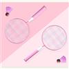 Generic Set Racchettoni da Badminton per Bambini, Telaio in Lega di Ferro | Impugnatura ammortizzante, giochi all\'aperto, ampia area di impatto, design incassato, perfetto per i giovani atleti