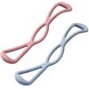 UTHCLO 2 Pezzi Attrezzo Yoga 8 a Forma di T per Allungamento, Tpe Leggero | Esercizi a Casa E'aperto, Elastico e Portatile, Comodo sulla Pelle, per Apertura Spalle e Petto