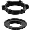 VANZACK Adattatore Freno Disco Bici Mozzo Center Lock a 6 Fori in Alluminio Nero | Cambio Rapido, Compatibile Vari Modelli, per Mountain Bike e Bicicletta, Conversione senza Soluzione