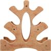 CONGARTENO Rastrelliera Porta Manubri Compatto in Legno Naturale, Supporto per Manubri e Pesi per Dischi, Montaggio Facile per Fitness Enthusiasts