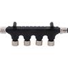 YUKERMARB Cavo Backbone IP67 a 4 Porte con Connettore NMEA 2000 T | Custodia in ABS, Filettatura M12 a 5 Pin, Impermeabile IP67, Compatibile con le Reti Lowrance Simrad Navico B&G