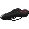 ULTECHNOVO Sella Bici Comoda in Gel, Ergonomica, Rosso, per Mountain Bike | Montaggio Semplice, Assorbimento Urti, Lavabile, Profilo Ampio Posteriore, per Bici da Corsa e Donna