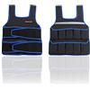 TrainHard - Gilet da allenamento regolabile, 5 kg, 10 kg, 15 kg, per allenamento di forza, corsa, fitness, cross training, allenamento (10 kg)