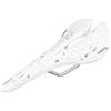 DIYEAH Sella Bicicletta Comoda, Cuscino Plastico Bianco per Mountain Bike | Facile da Installare e Rimuovere, Traspirante, per Ciclismo su Bici e Mountain Bike