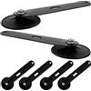 DEARMAMY Sacco da Boxe Verticale Gambe Retrattili Regolabili in PU Nero | Base Ventose, Accessorio per Allenamento Marziale e Fitness, Supporto Stabile, Colore Nero
