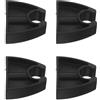 Alipis 4 Pezzi Clip per Lampada da Barca per Fissaggio Luce Clip per Lampada da Barca per Palo ABS Nero Sgancio Rapido Compatibile Luci per Yacht e Pali Luce Marini Manutenzione