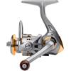 NIYANGLE Mulinello da Pesca Mini senza Gioco 12 Assi 5,2 1 Argento | Capacità 0, 20/170 0, 25/100 0, 30/60, Lega di Zinco e Rame, Pesca Sul Ghiaccio e Zattera