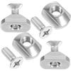 GATHINESS Viti per Tavola Idrofoil M8 in Acciaio Inox con Rondelle per Kayak | Kit di Fissaggio Argento, Anti Corrosione e Robusto, per Installazione Marittima su Tavola e Kayak