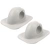 SOLUSTRE Supporto Clip per Pagaia Kayak in ABS, Bianco, Foro 27 MM | Fissaggio a Clip, Resistenza All'usura, per Kayak e Barche Gonfiabili, Accessorio Pratico da 1 Coppia
