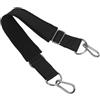 DRESSOOS Cinghia per Pilates con Ganci, Estensione Elastica in Nylon Nero | Regolazione a Moschettone Metallico, Cuciture Rinforzate, per Esercizi Riabilitativi