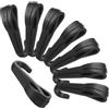 OFFSCH 12 Pezzi Gancio per Lampada Frontale da Lavoro, Clip per Casco | Ricambio Compatto e Leggero, Accessorio per Fissaggio su Elmetto, Uso Professionale, Colore Nero