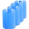 BRIGHTFUFU 4Pezzi Freezer Ice Packs Riutilizzabile in PE, Portable Ice Pack per Coolers e Lunch Boxes, Raffreddamento Rapido per Ufficio e Viaggi