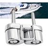 Tbest Morsetto a Camma 316 in Acciaio Inox 4,8 X 2,8 Cm Bloccaggio | Morsetto per Corda, Acciaio Inossidabile 316, Fune da 6-8 Mm, Cime per Kayak e Barca, Attrezzatura per Pilates, Cavi per