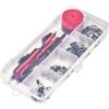 USHOBE 42 Pezzi Set Accessori per Canna da Traina Attrezzo Mulinello | Acciaio Inossidabile e Abs, per Acqua Salmastra e Salata, Fascia Assorbente