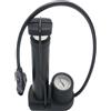 Mobestech Pompa Bicicletta Portatile ad Alta Pressione con Manometro | Mini Pompa Aria per Casa, Corpo in Alluminio e Plastica, Nero, Uso Multiuso, con Aggancio Robusto