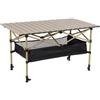 LRXFPIYF Tavolo da Campeggio Pieghevole Compatto, Beige | Pratico, Tavolo Regolabile in Altezza, per Giardino