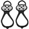 SAFIGLE Ramponi da Ghiaccio per Scarpe, Gripper Spikes, 5 Punte Integrate in Tpr e Acciaio al Manganese, Taglia 36-45, per Scarponi e Calzature, per Camminare sulla Neve