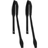 Cabilock 2 Pezzi Cinturino da Polso per Bastone da Trekking e Sci, Supporto | Nylon Nero, Uso per Sci e Camminata, Riduce la Fatica del Braccio, Presa Stabile e Versatile