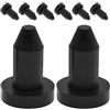minkissy Gomma Tappo di Scarico a Pressione per Kayak Nero 8 Pezzi | Accessori per Kayak, Chiusura Affidabile Dell'acqua, Compatibilità Ampia, Inserimento Semplice e Rapido