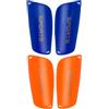 DEARMAMY 2 Paia Parastinchi da Calcio Rinforzati in Eva, Leggeri per Adulti | Assorbimento Urti e Protezione Confortevole, Taglia Sportiva, Colore Arancia Blu, Confezione da Due Paia