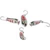 Chroavel Set di esche da pesca in metallo, 4 pezzi, argento e oro, per mini cucchiaio, esche per trota, pesce persico, lucioperca, esche da 2,2 cm a 3 cm (argento)