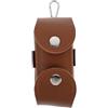 MAGICLULU Pouch da Golf per Palline, in Pu, Gancio Metallico e Cintura | Colore Caffè, Capienza per 2 Palline, Facile da Pulire, Resistente All'usura, per Principianti e Giocatori Esperti