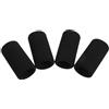 ULTECHNOVO Spugna Manicotto Protezione Bici 4 Pezzi, per Cartuccia Co2 16g | Isolamento e Presa Migliorata, Assorbimento Urti, Superficie Testurizzata, Nero, 5, 00x2, 80x2, 80cm