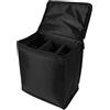 BESTOMZ Borsa Porta Bombole da Campeggio in Tela Nera Resistente all'Usura Design Pieghevole per Bombole di Propano e Fornelli, per Uso Outdoor e Picnic