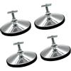 Avejjbaey Piedini livellatori Ricambio per biliardino, 4pcs | Set 4 imbottiture per gambe filettate regolabili con dadi fissaggio e impugnatura ampia e stabile per uso