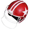 Veemoon Casco da Football in Resina Rosso per Decorazione | Soprammobile Delicato ed Elegante, per Mensola e Casa, Stile Vintage, Oggetto Ornamentale