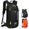 LOCAL LION Zaino per bicicletta da montagna, 10 litri, zaino da ciclismo, zaino MTB, piccolo e leggero, con custodia impermeabile e custodia per casco per bicicletta, enduro, corsa, sci, per uomo e