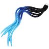 Garneck Treccia per Casco Ventosa, Ornamento Decorativo Blu in Fibra | Accessorio per Casco, Installazione Semplice, Aspetto Luminoso, Comodo, Decorazione per Casco