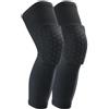Lljsszr Ginocchiera con Imbottitura Elastico, Nero, Confezione da 2 Pezzi, L, per 42,5-60 kg