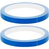 Generico 2 Rotoli Nastro Protettivo per Racchetta da Ping Pong, Bordo Blu | Striscia Adesiva, Applicazione Semplice, Struttura Adattabile, per Tornei e Allenamento