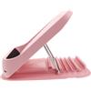 MAGICLULU Tavola Inclinata Pieghevole per Stretching Gambe, Angoli Regolabili | Plastica Rosa, Superficie Antiscivolo a Onde, Portata 500kg, Uso Casa e Pause Ufficio